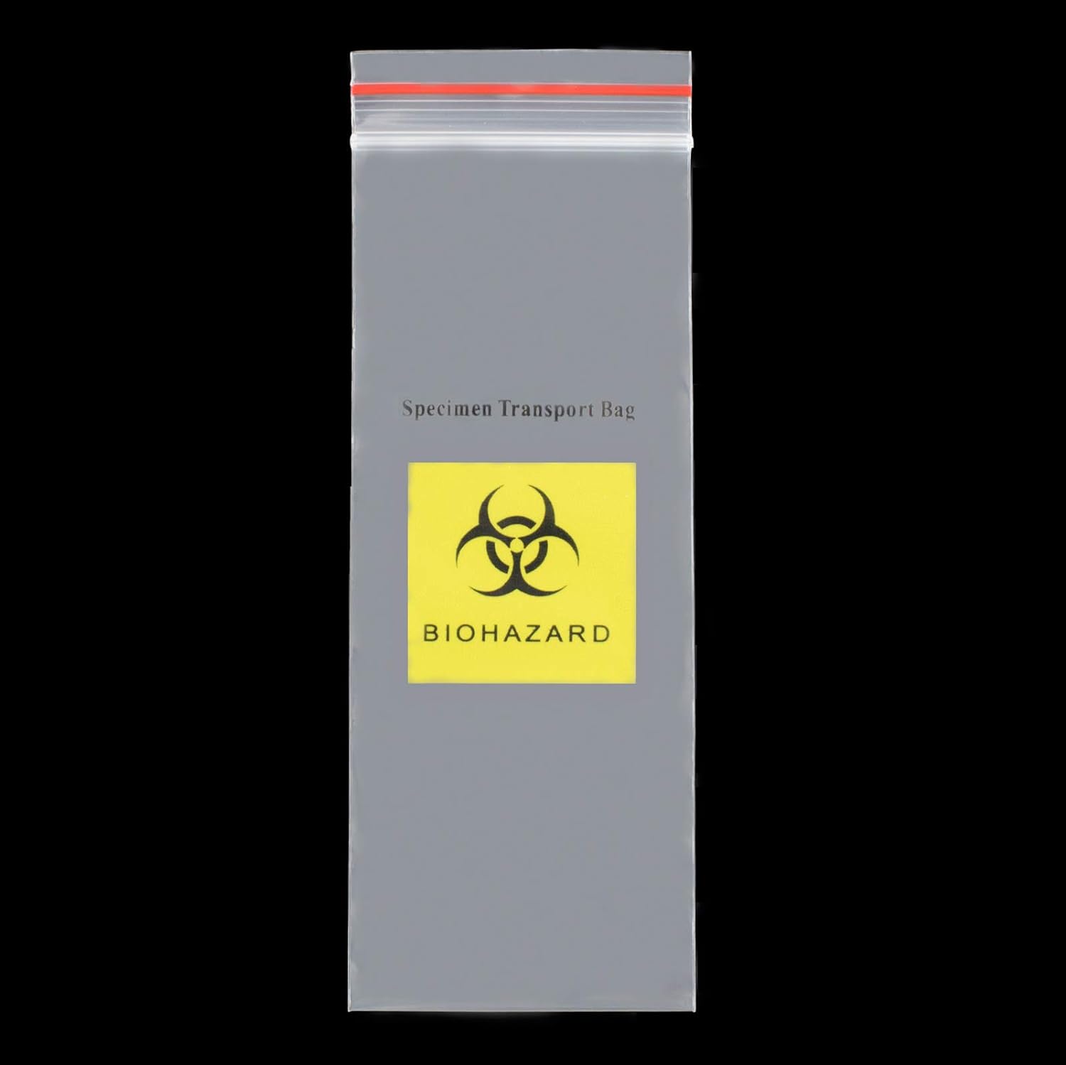 Biohazard Specimen Bags 2" x 5.5" Zip Lock Biohazard Lab Bags Ziplock Top with