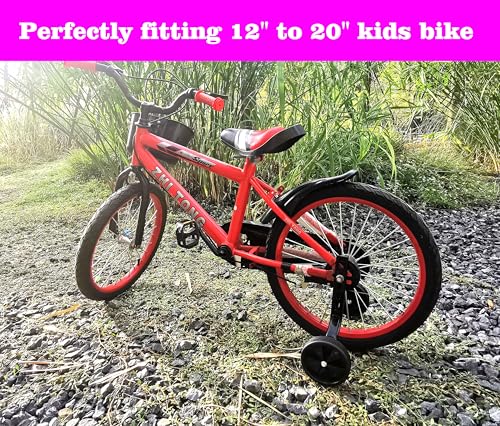 Gugou Rodas de treinamento para bicicleta de 12, 14, 16, 18, 20 polegadas. Rodas de treinamento de b