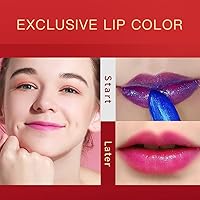 Vista 39 de Color Changing Lipstick, Magic Color Changing Lip Balm (Black to Brick Red), Natural Moisturizing Labiales Magicos Lipstick For Women