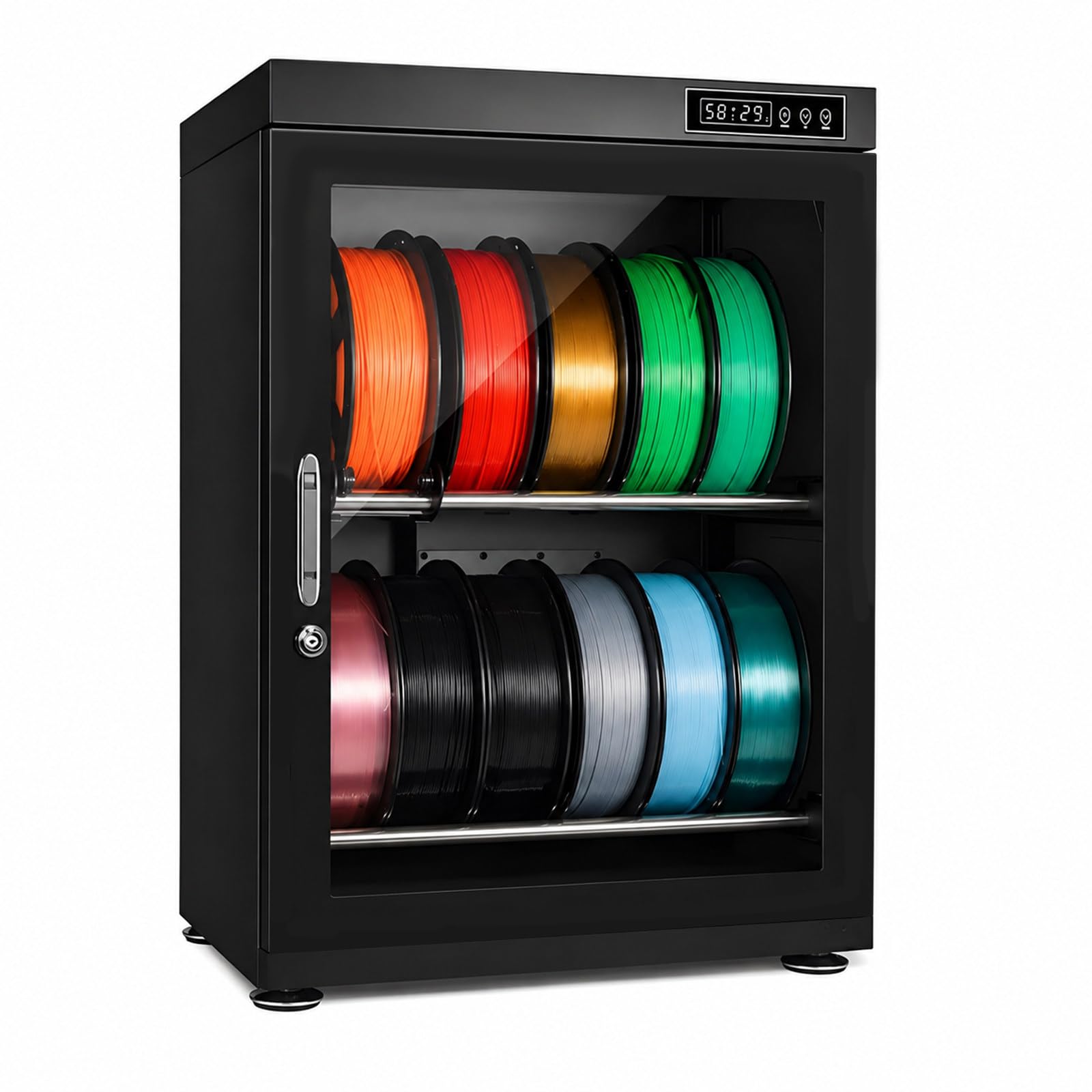 Gabinete de Almacenamiento de Filamento con Puerta de Vidrio 4 mm 70L