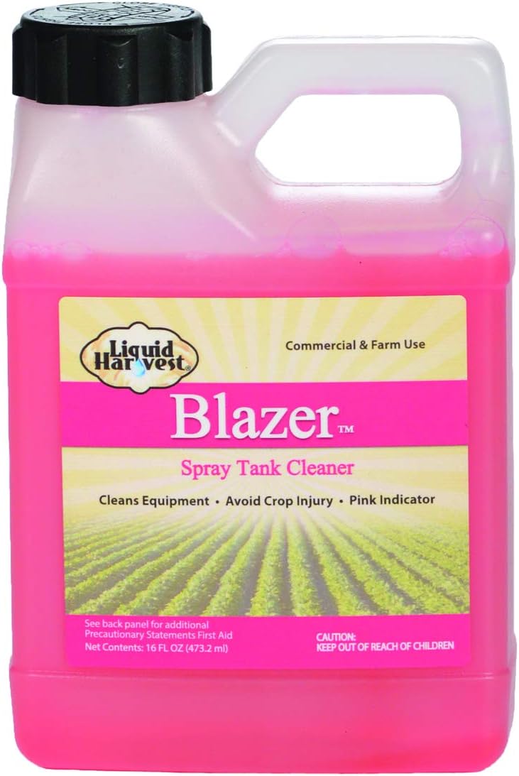 Liquid Harvest Blazer Spray Tank Cleaner, Pint (16oz), for Cleaning All Chemical Solution Residue - Spray Tank Cleaner for Gardening and Lawn