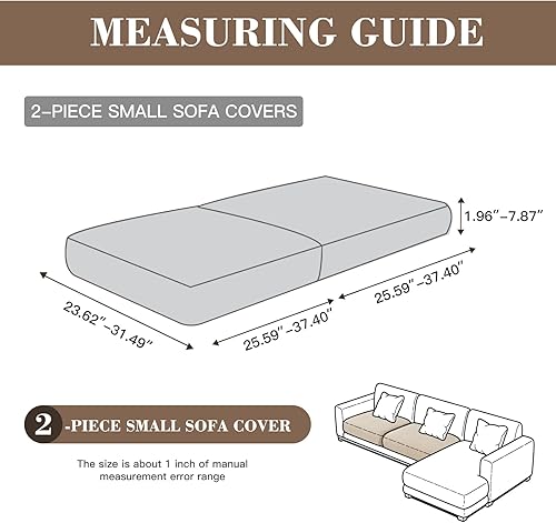 Miniatura 2 de Fundas de cojín para sofá seccional, fundas de sofá elásticas resistentes al desgaste para silla, cojín de sofá, protector de muebles, funda de