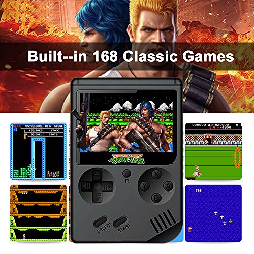 Honorall Retro Handheld Game Console Emulador Embutido 168 Jogos de Vídeo Game Player Handheld para