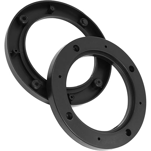 Unifizz 2Pcs Car Speaker Spacer Ring Acrylic Transparent Mou