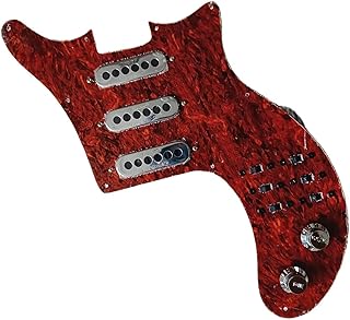 Upgrade Prewired SSS Pickguard Set Multifunction Harness Pickups For Series Guitar guitar pickguard pickup (Color : 02)