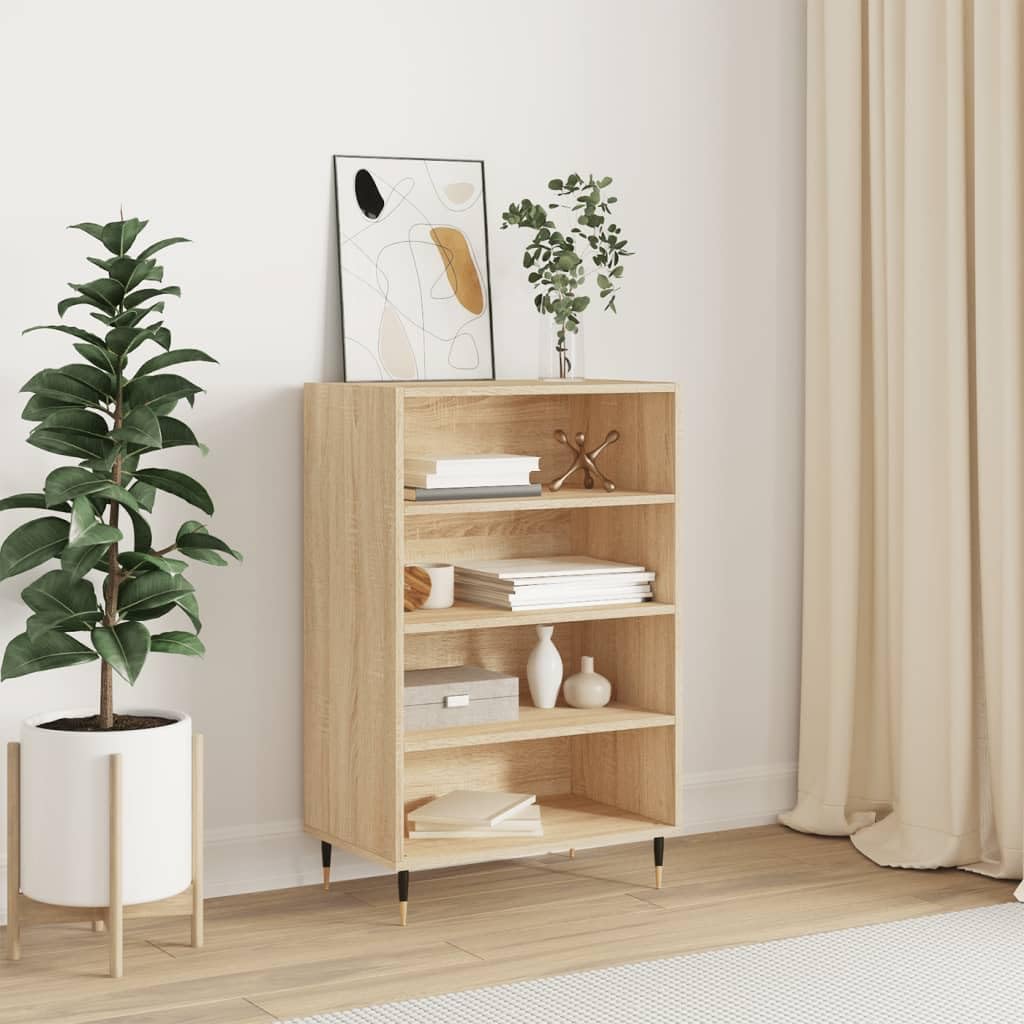 vidaXL Aparador Alto Madera de ingeniería Roble Sonoma 57x35x90 cm