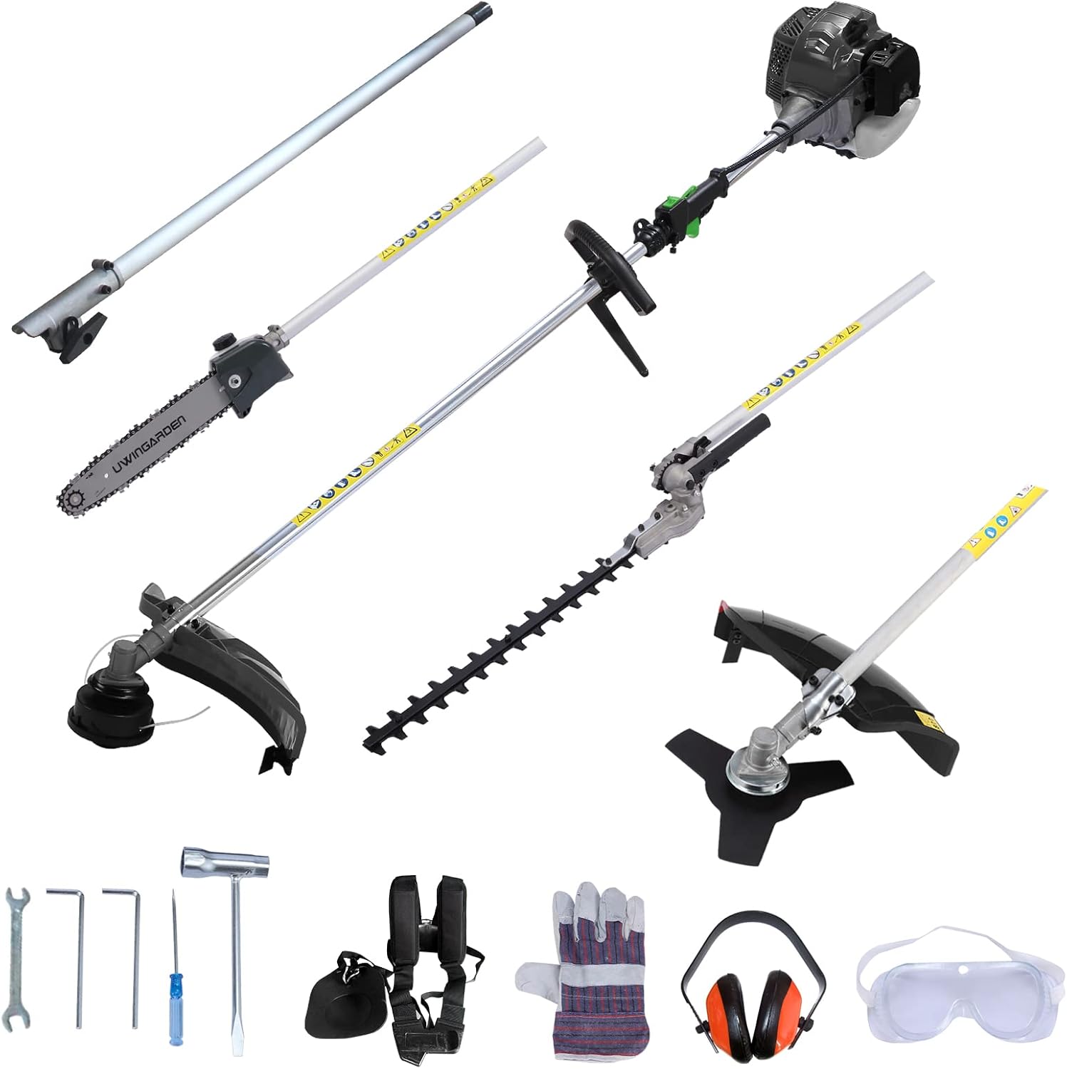 UWINGARDEN 52cc Petrol Multi Function 5 in 1 Garden Tool Strimmer