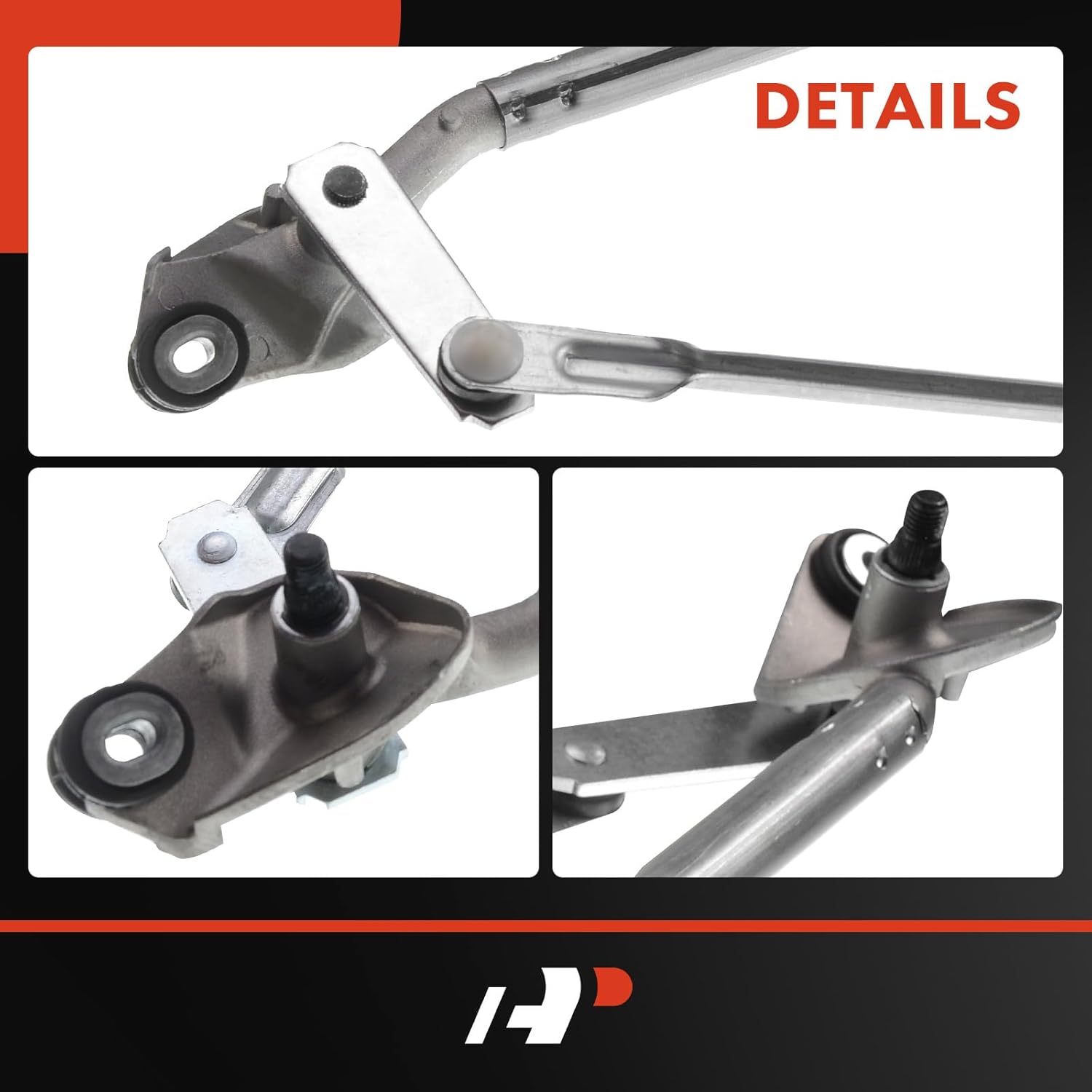 A-Premium Front Windshield Wiper Transmission Linkage Assembly Compatible with Lexus & Toyota Vehicles - GX470, Land Cruiser Prado 2003-2009, Sport Utility - Replace# 85150-60260, 85150-60270