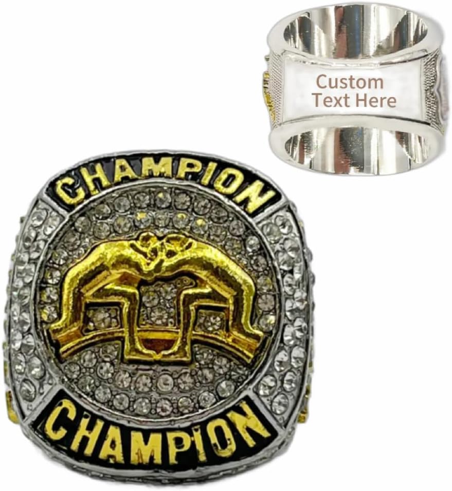 Customize Pro Wrestling Winner Championship Rings Medal Trophy Prize
