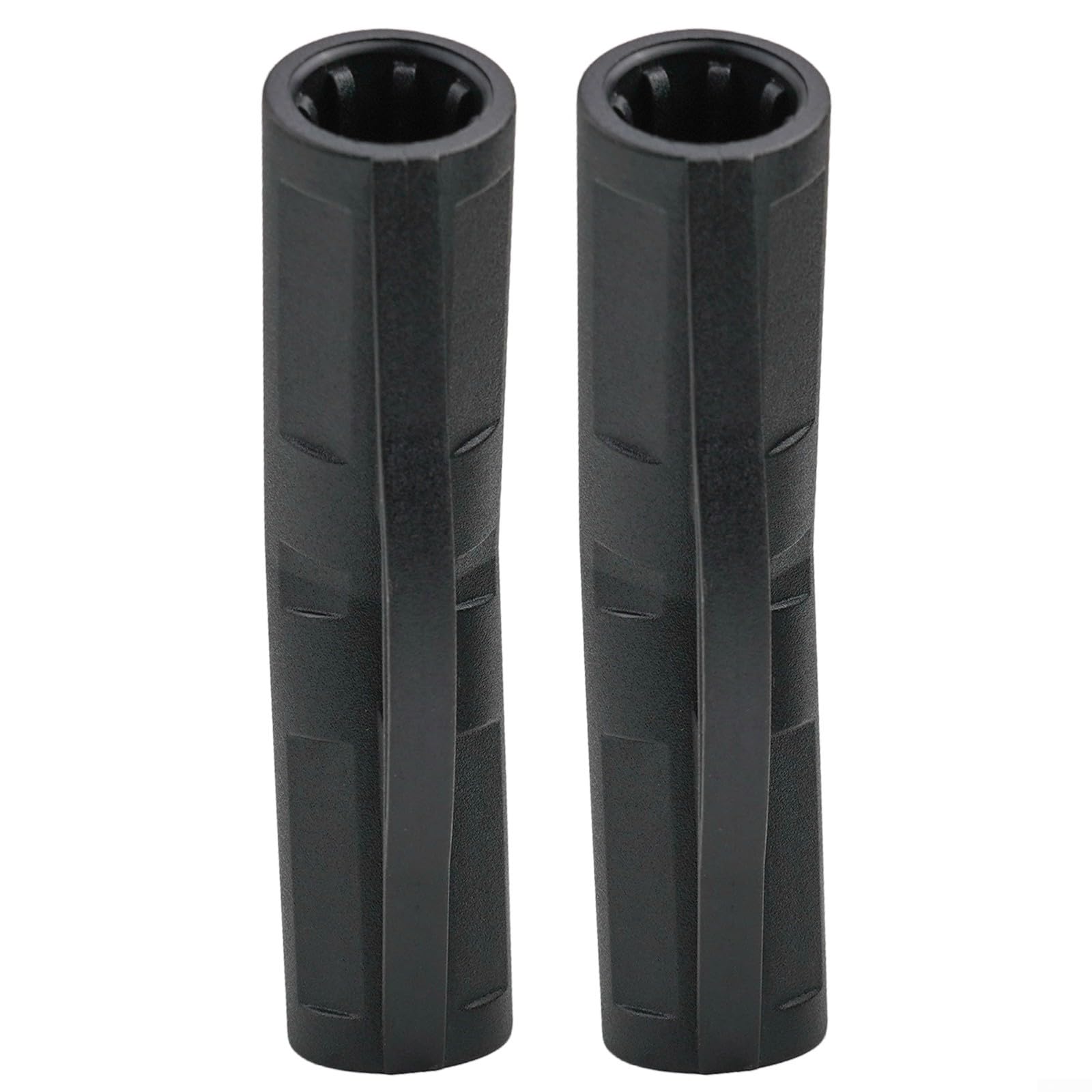 Lot de 10 raccords de fixation en plastique pour tente de camping - Accessoires de réparation pour tige de support incurvée - Noir (40,6 x 24,9 cm)