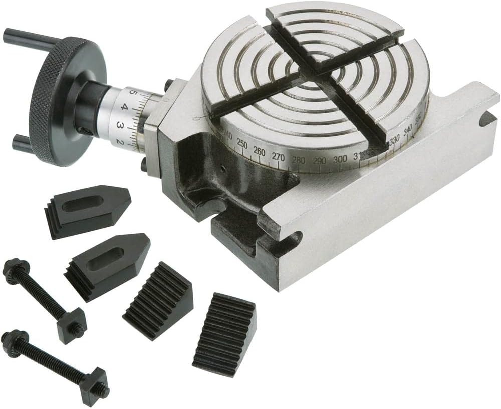 Grizzly H5685 Rotary Table with Clamps, 4-Inch