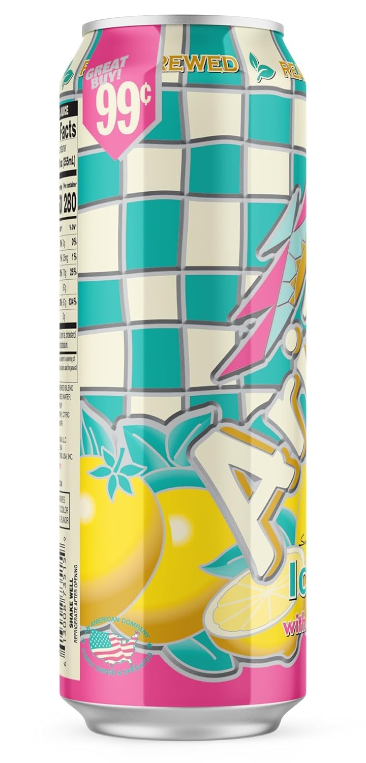 Arizona Lemon Flavored Iced Tea, 23.5 Fluid Ounce