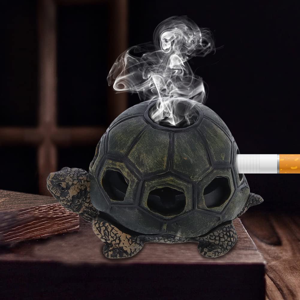 Sea Turtle Metal Ashtray - Windproof 3D Relief Alloy Ashtray With Non-Slip Bottom (Copper Finish) - View #8