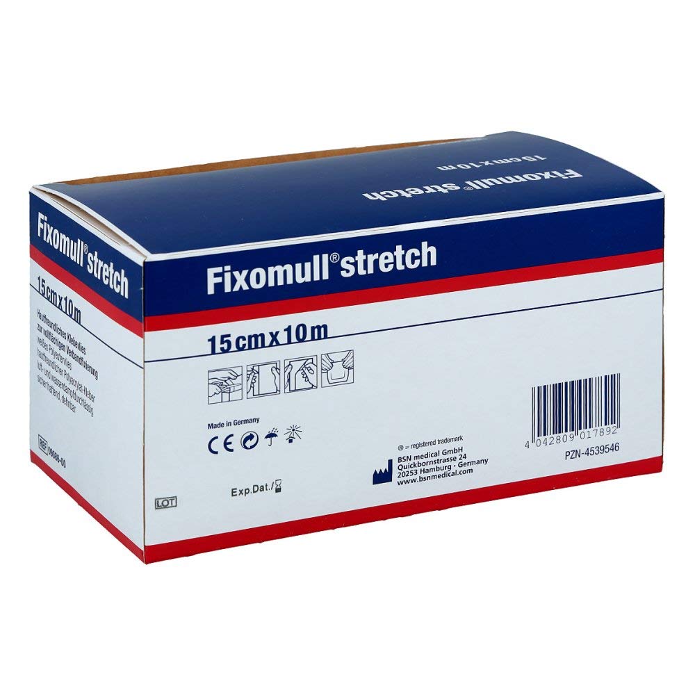 BSN medical Fixomull Stretch, Weiß, 15 cm x 10 m, 1 stück