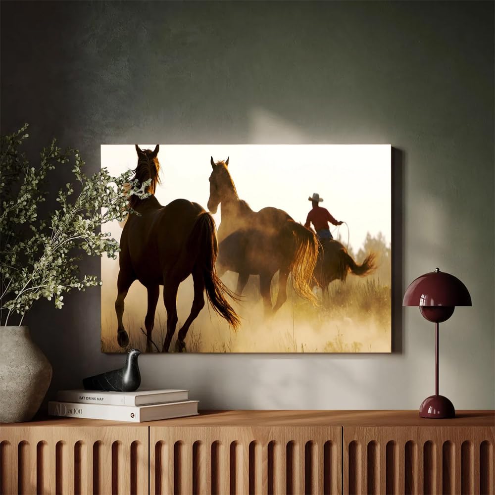 Wall Art | Printed MDF Wall Painting|Home Decor for Living Room, Bedroom, Office, Study (17x11inch) - Marlboro Country