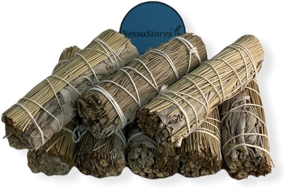 NESSASTORES - White Sage + Pine Smudge Incense 4" Bundle #JC-200 (14 pcs)