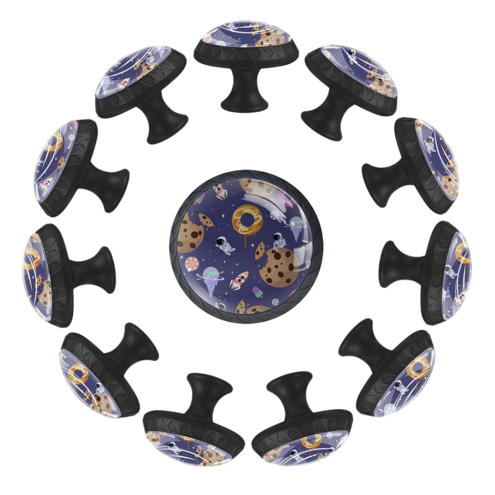 Boutons de tiroir ronds fins en forme de donuts, finition 35 mm soignée