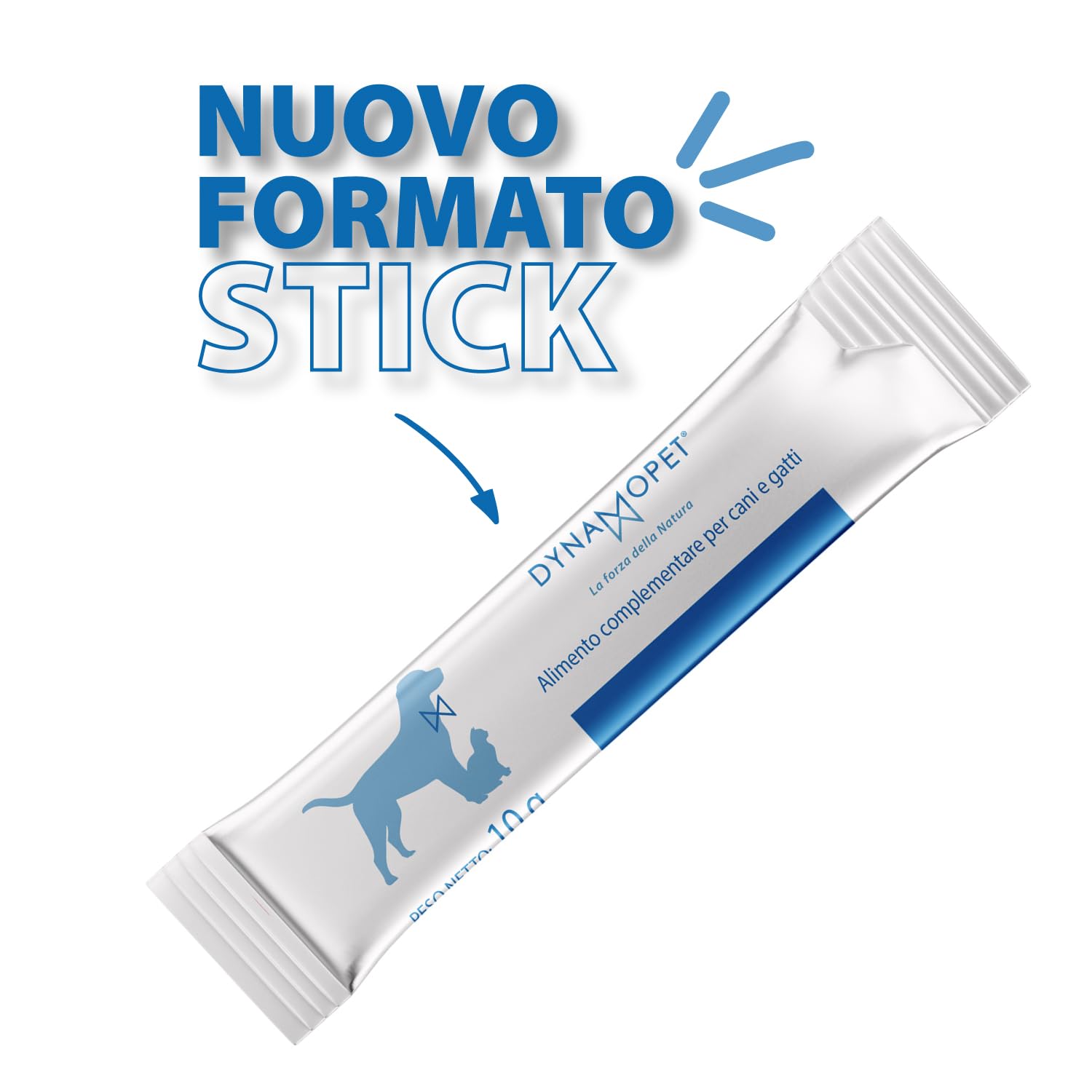 Dynamo D Medium - Alimento Complementare per le Naturali Difese dell'Organismo dei Cani, Confezione 20 stick da 10 g - uno Stick ogni 20 kg di Peso dell'Animale
