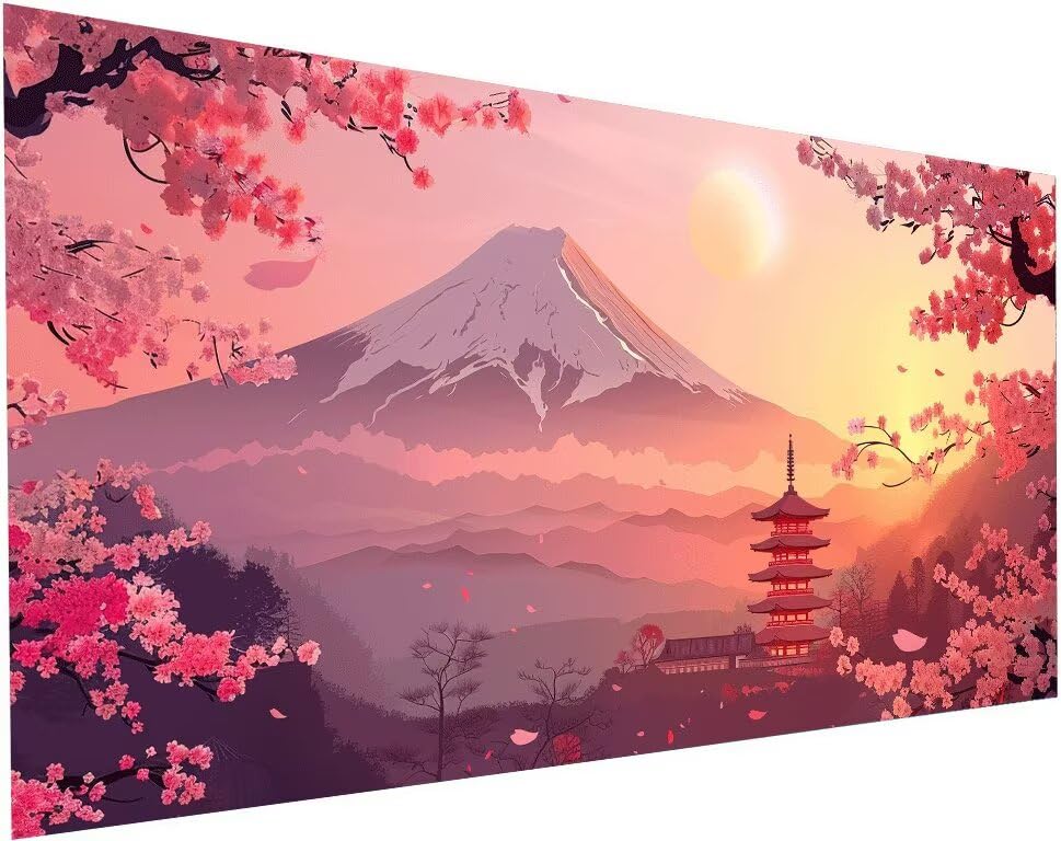 Diamond painting adulte xxl montagne 70x140 cm broderie diamant 5D