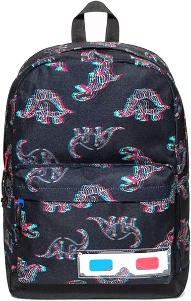 Amazon.com: Mochila 3D Dino Print para niño con gafas 3D : Ropa, Zapatos y  Joyería