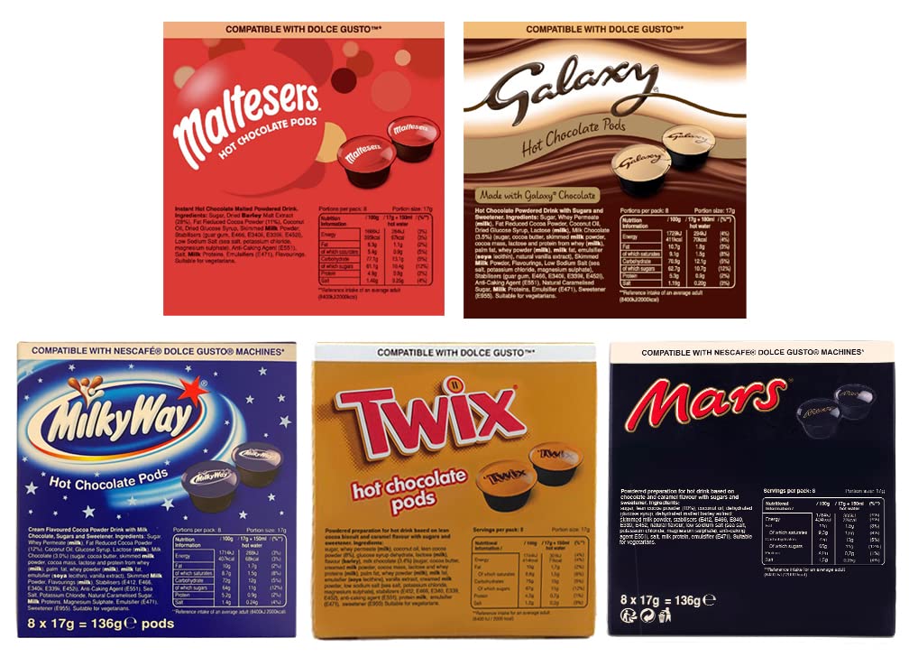 Buy Mars Hot Chocolate Pods - Dolce 