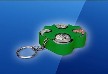 Elegant Comfort Key Chain Coin Holder Organizer Assorted Colors Green