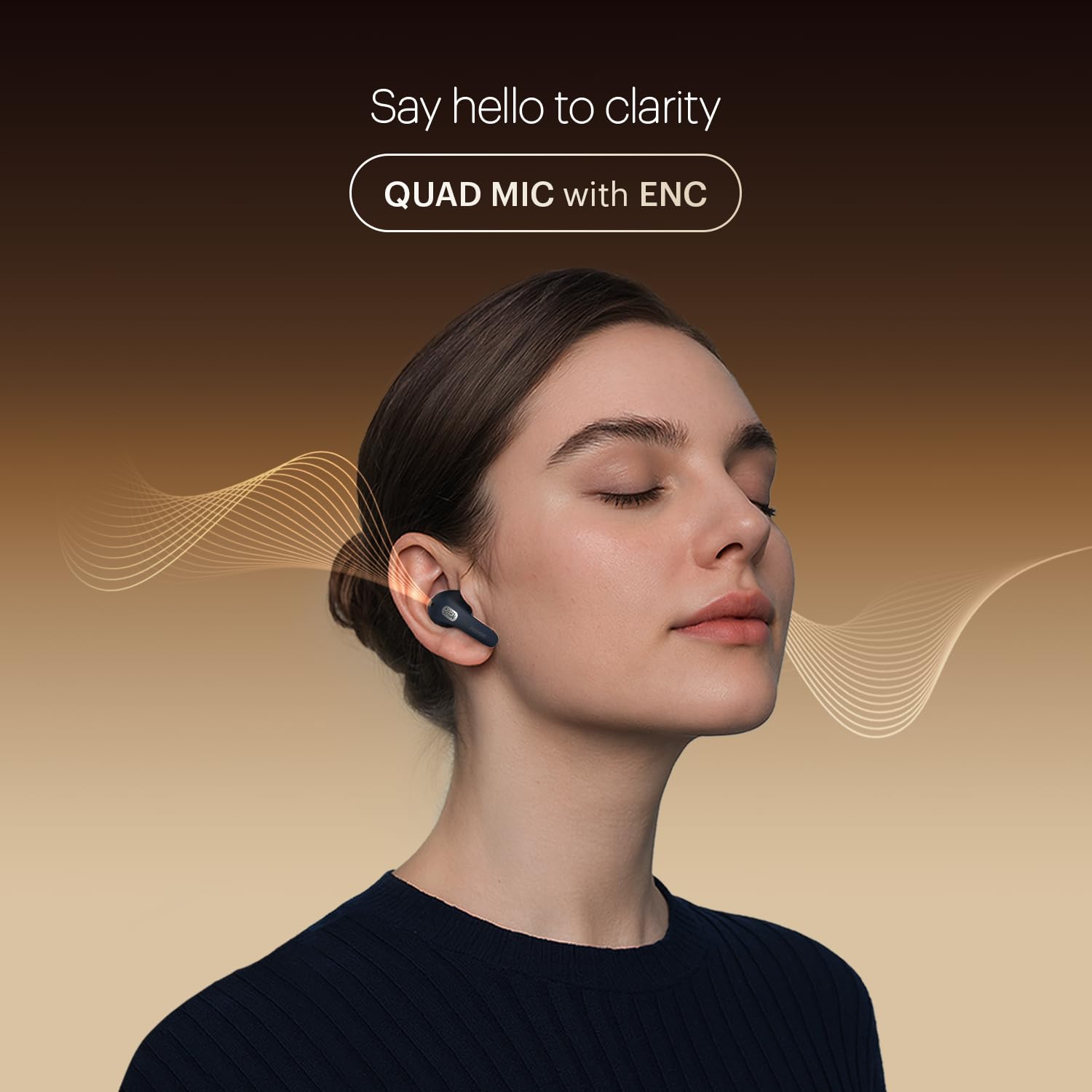 Noise Newly Launched Buds E1 V2 in-Ear Truly Wireless Earbuds with Pebble Grain Design, 35H of Playtime, Quad mic ENC,10mm Driver, Low Latency, BT v5.3 (Dune Beige) — Amazon image 7