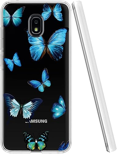 Miniatura 3 de Vokuha Funda protectora para Samsung Galaxy J7 RefineJ7 2018J7 StarJ7V 2nd GenJ7 AeroJ7 Top Case para niñas, patrón delgado claro suave TPU goma
