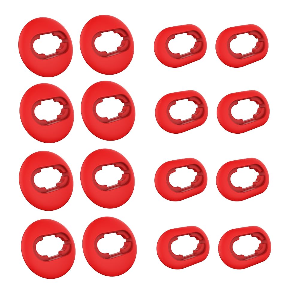 SNHTLS 8 Pairs Galaxy Buds Live Replacement Earbud Tips Adapter Ear Wing Tips Silicone Ear Tips Compatible with Samsung Galaxy Buds Live Accessories Rubber Earbuds Tips, Black