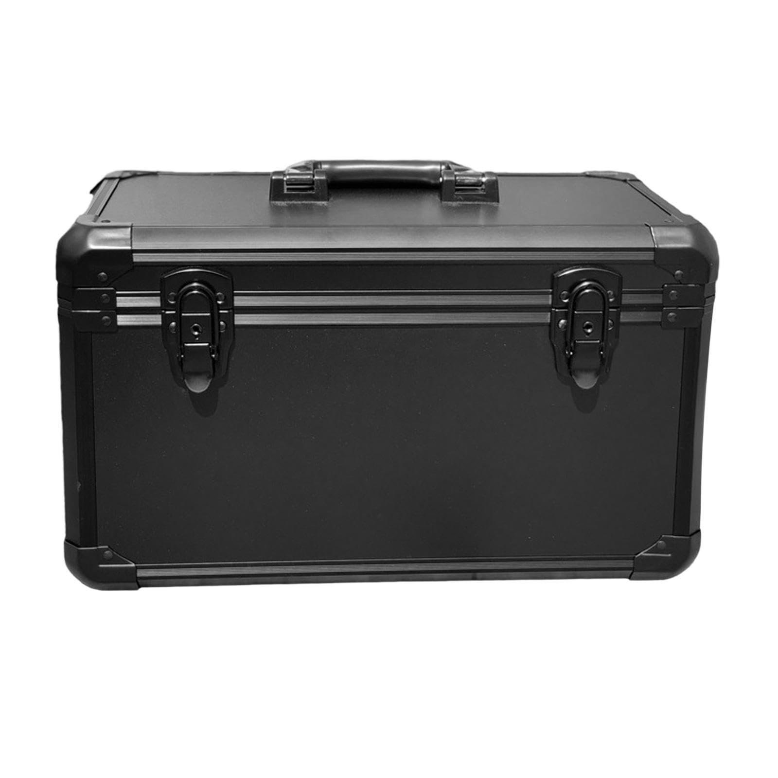 Valigetta portautensili portatile in lega di alluminio con maniglia, organizer antiurto e scatola porta accessori hardware, valigette rigide per uomo, accessori hardware, L