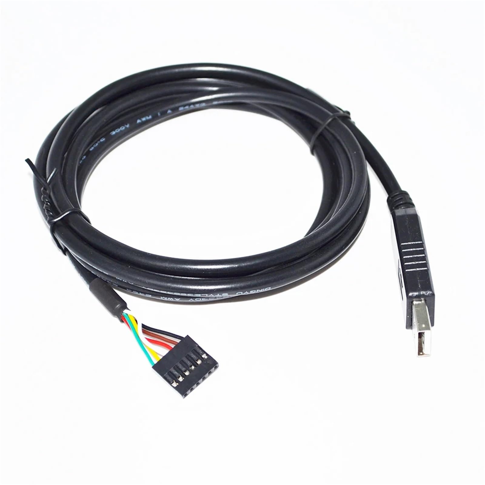 CONVERTITORE da USB A RS232 con Chip FT232RL 6 Pin 6 Vie Passo 0,1" Singolo in Linea SIL Jumper Cavo di AGGIORNAMENTO DEBUG(5 Metre,FT232RL 1X1 6P)