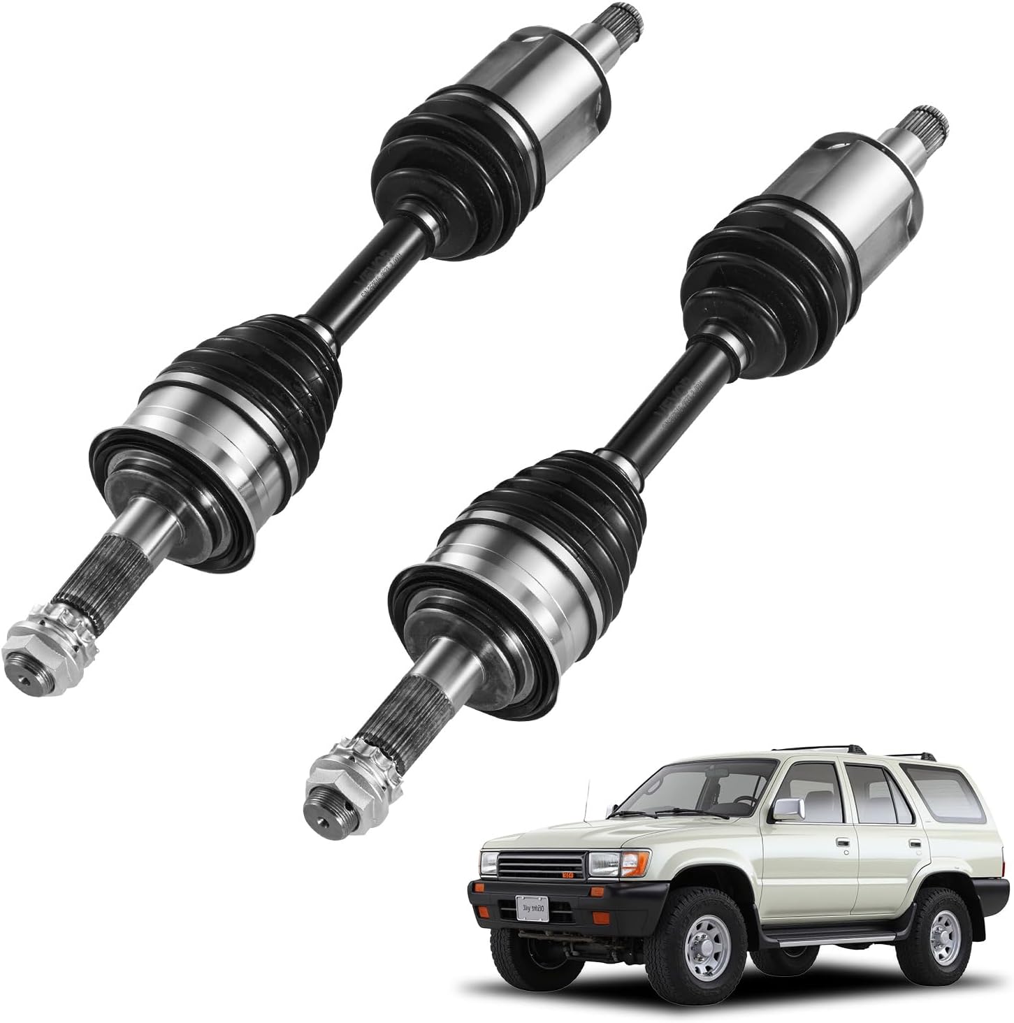 VEVOR CV Axle Shaft Assembly, 2 Pieces Front Left & Right (Driver and Passenger Side), Automotive Replacement CV Joint Axles Pair Compatible with 1996-2002 Toyota 4Runner, Alloy Steel & Carbon Steel