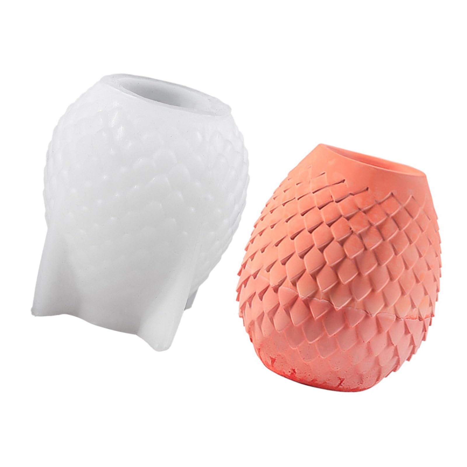 NEWFT Creative Homes Decors Projects Mould Flexible Silicone Vase Mold for Individualized Scale Texture Storage Box Crafts