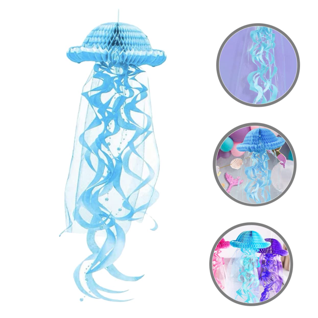 PRETYZOOM 4 Pezzi Di Lanterne A Nido Dape A Forma Di Medusa Decorazioni Leggere Da Appendere Decorazioni Per Feste Di Compleanno Decorazioni Natalizie Per La Casa