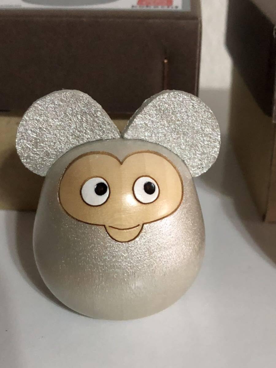 Amazon.co.jp: 完売 リサラーソン こけしの子ねずみ 金＆銀 縁起