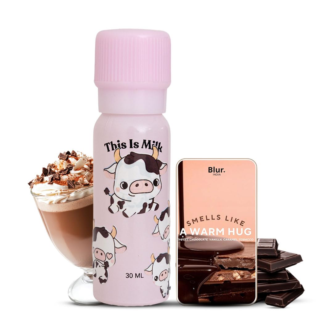 Blur India Fragrance Layering Combo - Milkshake's EDP & Solid Perfume | Long Lasting Perfumes (Hot Chocolate EDP & Warm Hug)-picture-14