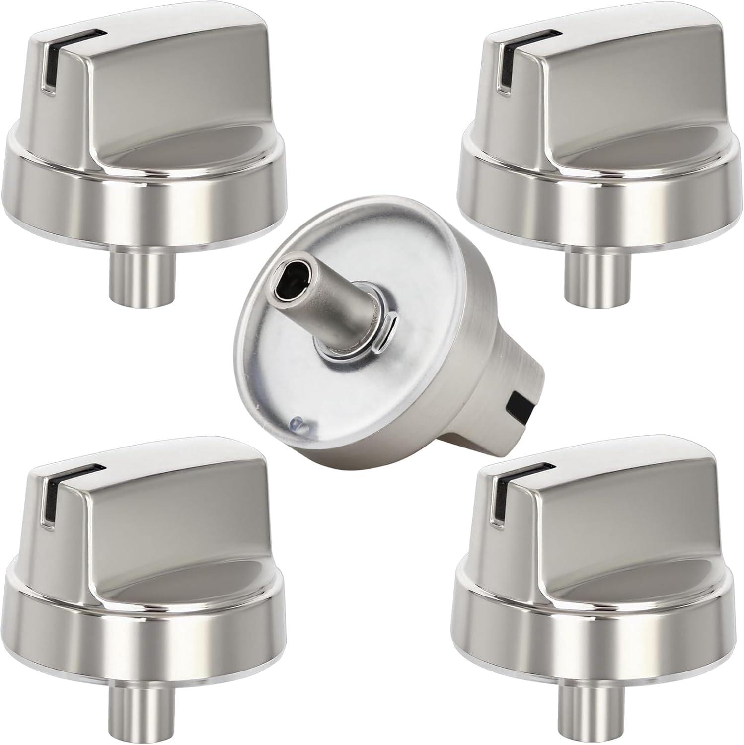 WB03X29354 Compatible with GE Profile Stove Knobs Replacements, Fits Models PGP7036SL1SS PGP7030SL1SS PGP9036SL2SS for Top Gas Range Cooktop Burner Control, Replaces PS12296156 PD00042150 4585908