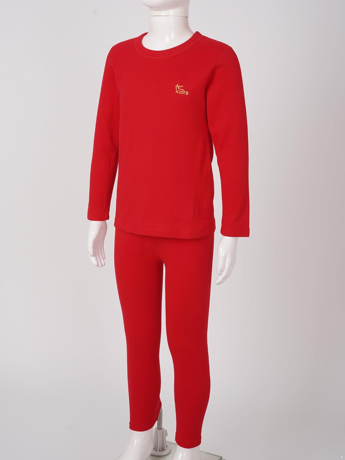 Aislor Kids Striped Thermal Underwear Set Boys Girls Long Winter Johns Base Layer Thermal Top with Leggings Set