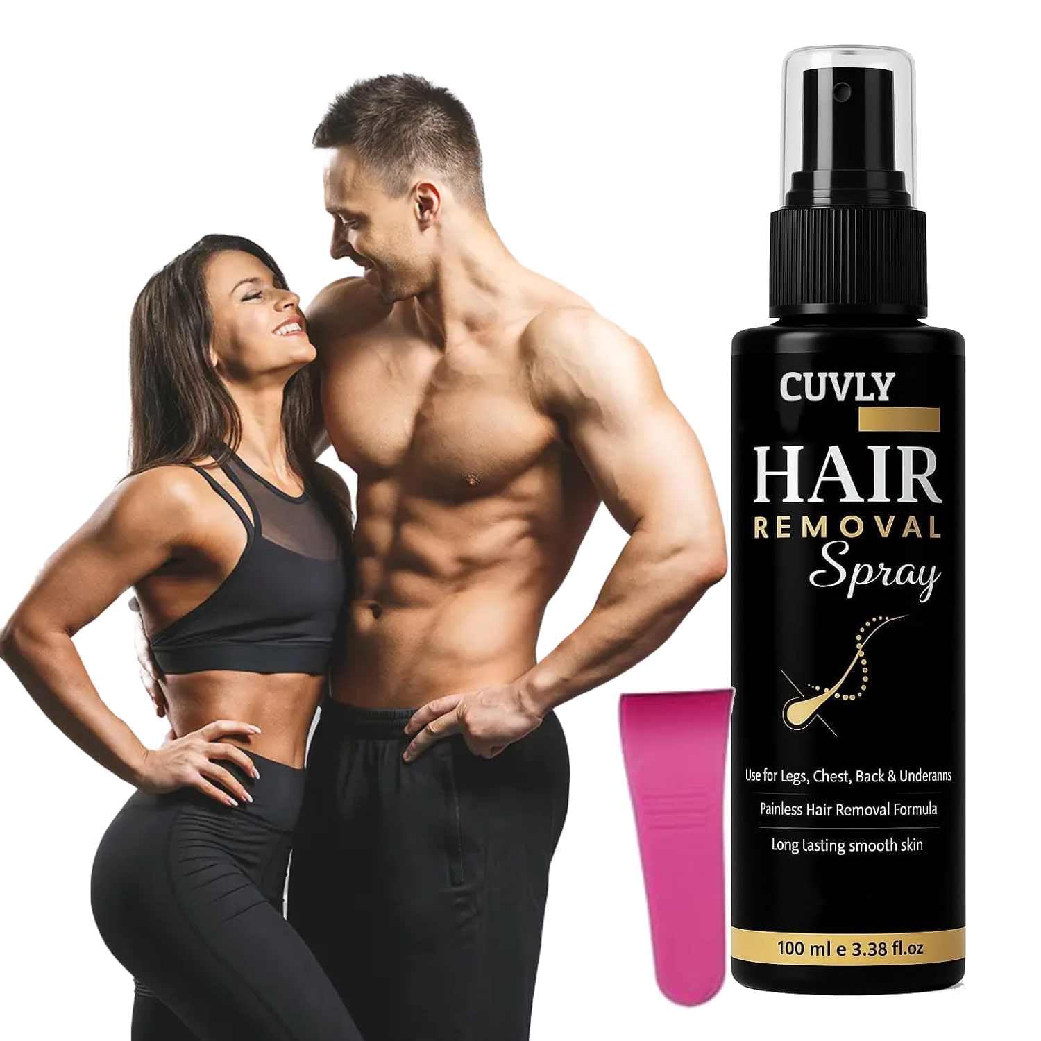 Hair Removal Cream Spray For Men And Women | Painless Body Hair Removal Spray For Chest, Back, Legs & Under Arms Hair Remover Wax For Women with Wipes (1)-image-22