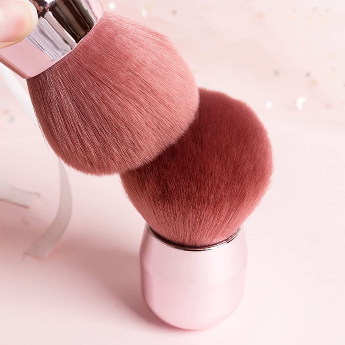 FRCOLOR 6pezzi Pennelli Per Trucco Design Funghi Pennello Per Blush e Polvere Multi-funzione Pennelli Comodi Per Make up e Cosmetici Per Uso Quotidiano e Professionale