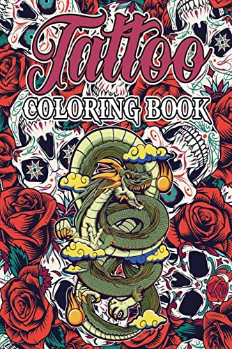 Tattoo Coloring Book for Adults: