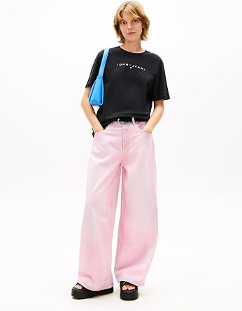 Tommy Hilfiger TJW RLX COLOR LINEAR SS TEE EXT T-shirt Kadın