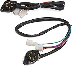 ACROPIX Motorcycle Gear Position Sensor Wiring Wire Neutral Switch for GN125 Black 2pcs