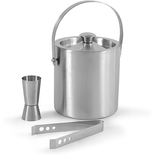 Double Walled Stainless Steel Ice Bucket 1.5L