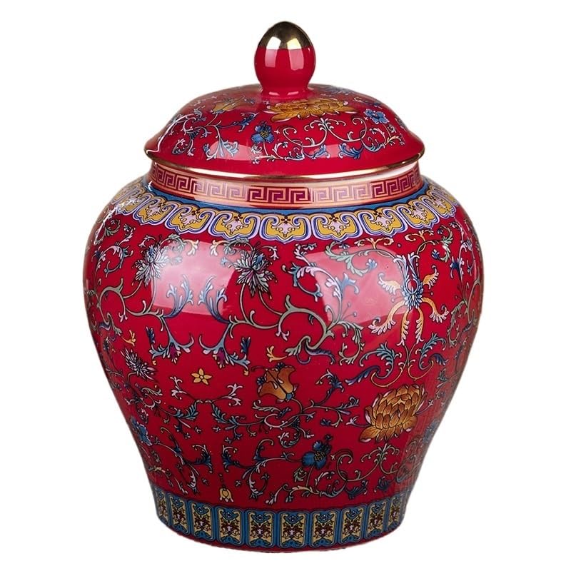 Słoik Cukru Ceramiczne puszki do herbaty, puszki ogólne kolor szkliwiony, Pałac Styl średni złośliwy, Biluochun Słodycze Wysokiej Klasy, Przechowywanie w domu, Uszczelnione Herbaty Botka(B)