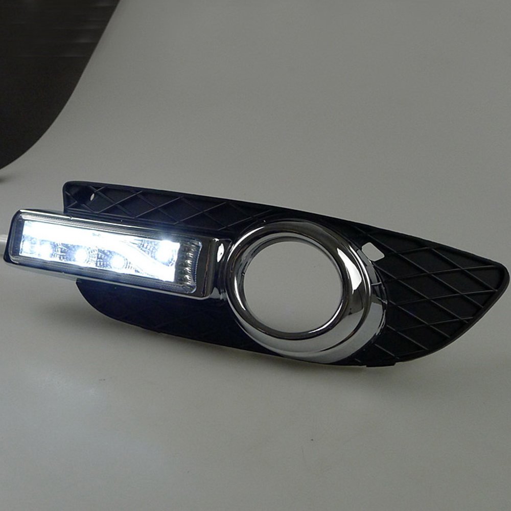 Luces diurnas LED DRL-M-Lancer-2008, 6000K Parachoques delantero LED DRL con guía de luz