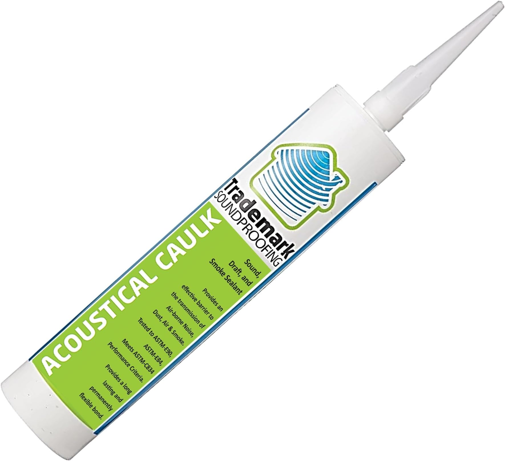 TMS Acoustical Soundproofing Caulk - Premium Sound Proofing Acoustic Sealant - Superior Noise Reduction, Easy Application, Durable & Long-Lasting, 1 Tube (29oz).