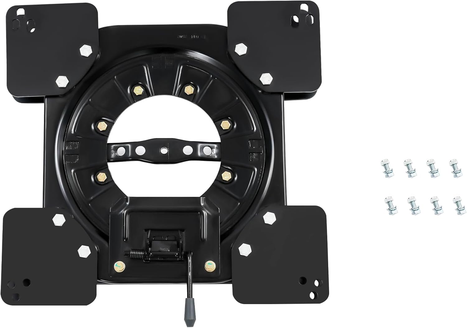 Swivel Car Seat Van Base Rotating Car Seat 360 Heavy Duty Seat Swivel Base Steel Plate Fit for RV Van Camper Boat Truck Bus