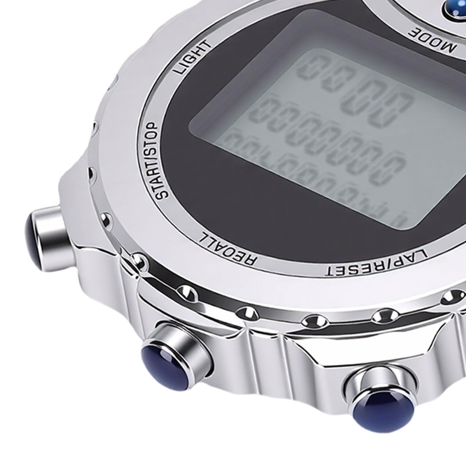 Cronometro Timer Lega Resistente all'Acqua Ampio Display 100 Giri Memoria Sport Digitale Timer con Orologio Sveglia Calendario Luminoso per Allenatori
