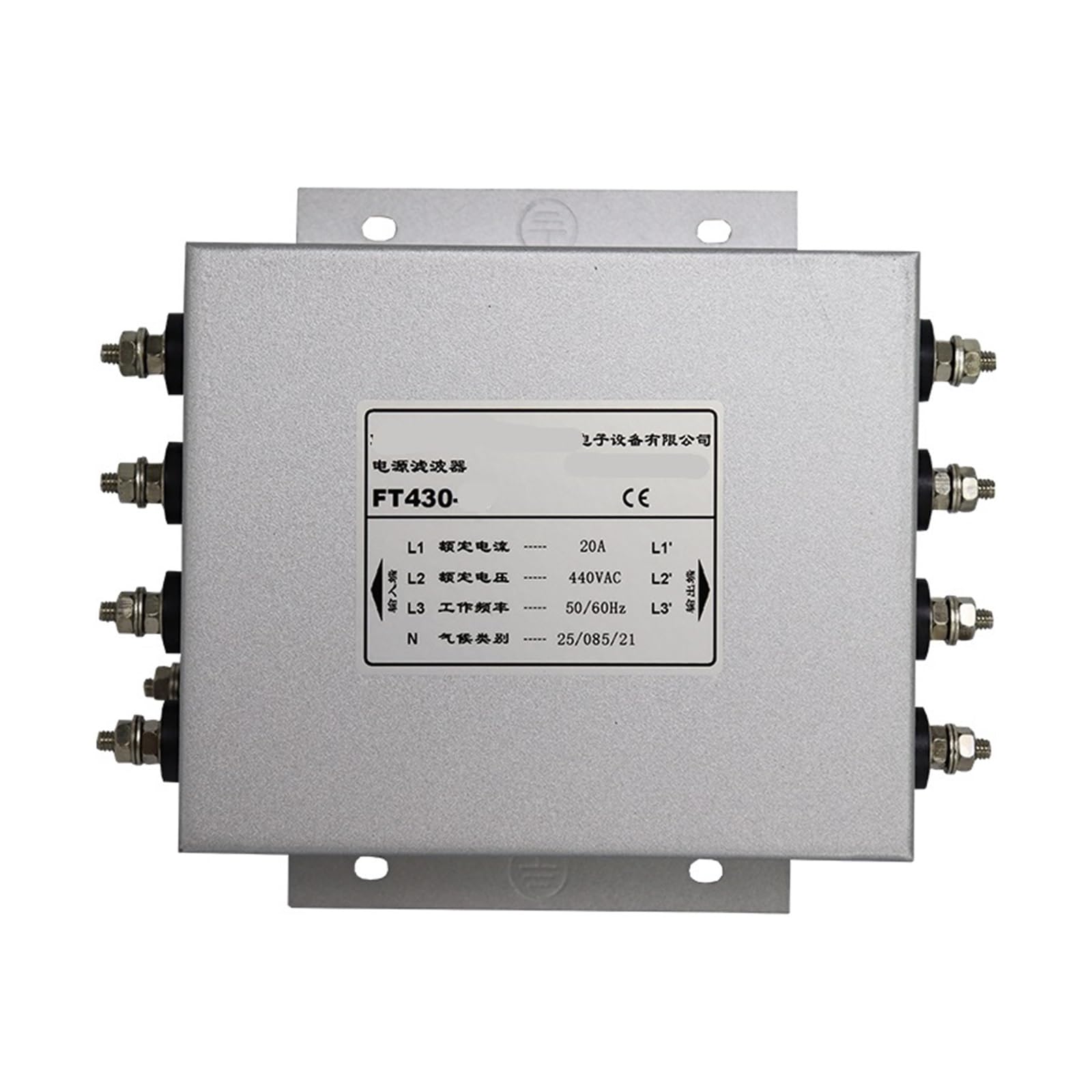 WBBAYDRFR Three-Phase Four-Wire Three-Section 380V/440V Power Filter Inverter servo Dedicated FT430-60A(FT430-20)